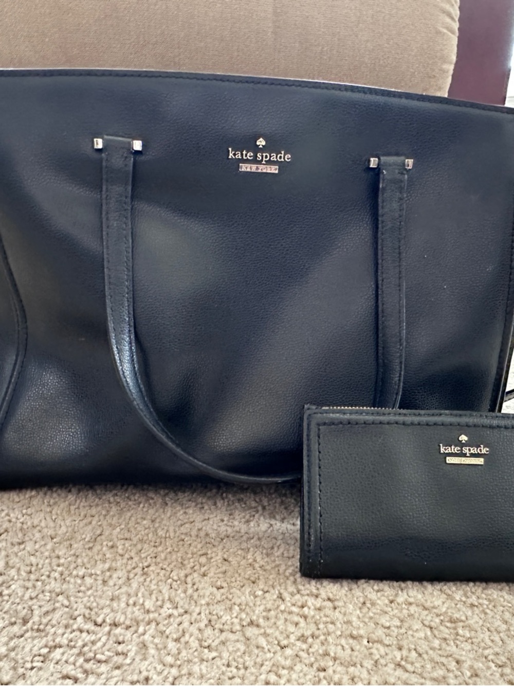 Kate Spade New York Patterson Drive Geraldine Satchel and Wallet Set Black